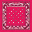 BANDANA Paisley 100% COTTON Head Wrap Durag Bandanna Summer Biker Scarf Mask - Hot Pink