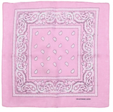 BANDANA Paisley 100% COTTON Head Wrap Durag Bandanna Summer Biker Scarf Mask - Purple (Plain)