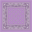BANDANA Paisley 100% COTTON Head Wrap Durag Bandanna Summer Biker Scarf Mask - Lilac