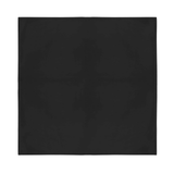 Plain Bandana 100% COTTON Head Wrap Durag Bandanna Summer Biker Scarf Mask - Plain Black