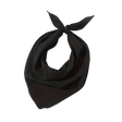 Plain Bandana 100% COTTON Head Wrap Durag Bandanna Summer Biker Scarf Mask - Plain Black