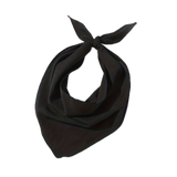 Plain Bandana 100% COTTON Head Wrap Durag Bandanna Summer Biker Scarf Mask - Plain Black