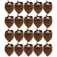 20x Brown Plain Bandana Bulk Pack - 100% Cotton Head Wrap/Durag/Scarf/Mask