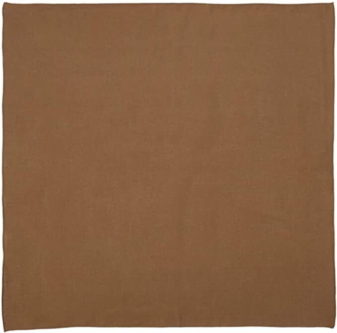 Brown Plain Bandana - 100% Cotton Head Wrap/Durag/Scarf/Mask
