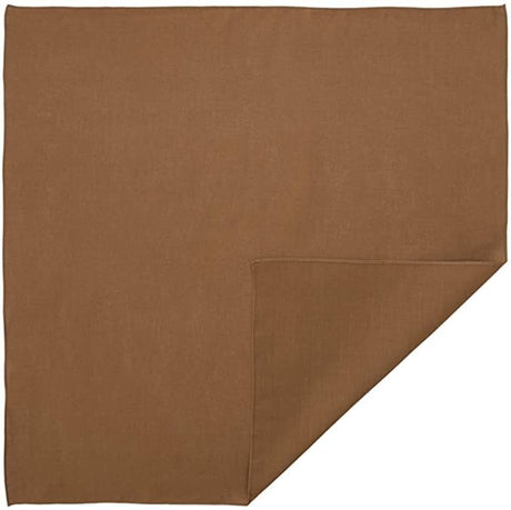 BANDANA 100% COTTON Head Wrap Durag Bandanna Summer Scarf Mask in Plain Brown