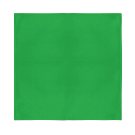 Plain Bandana 100% COTTON Head Wrap Durag Bandanna Summer Biker Scarf Mask - Green