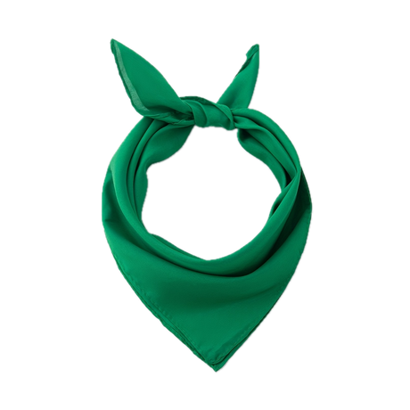 Plain Bandana 100% COTTON Head Wrap Durag Bandanna Summer Biker Scarf Mask - Green