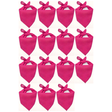 15x Hot Pink Bandana Bulk Pack - 100% Cotton Head Wrap/Durag/Scarf/Mask