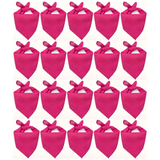 20x Hot Pink Bandana Bulk Pack - 100% Cotton Head Wrap/Durag/Scarf/Mask