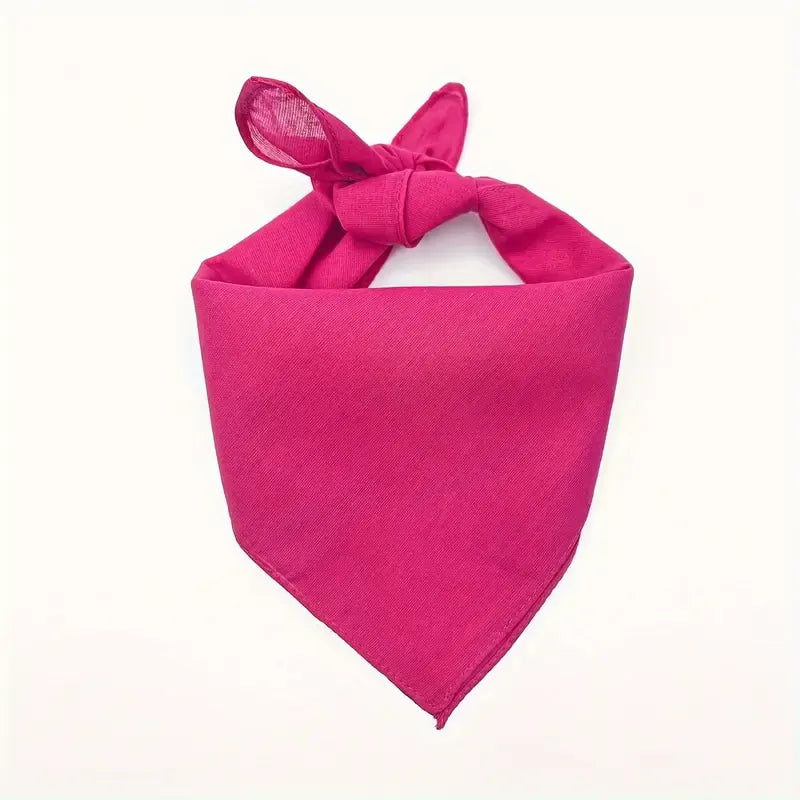 Hot Pink Bandana - 100% Cotton Head Wrap/Durag/Scarf/Mask