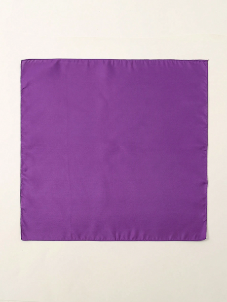 Plain Bandana 100% COTTON Head Wrap Durag Bandanna Summer Biker Scarf Mask - Purple