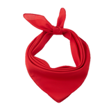 Plain Bandana 100% COTTON Head Wrap Durag Bandanna Summer Biker Scarf Mask - Red