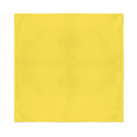 Plain Bandana 100% COTTON Head Wrap Durag Bandanna Summer Biker Scarf Mask - Yellow