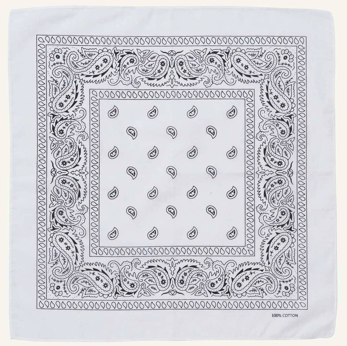 BANDANA Paisley 100% COTTON Head Wrap Durag Bandanna Summer Biker Scarf Mask