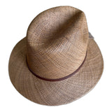 Barmah Reston Palm Panama Straw Hat in Tan