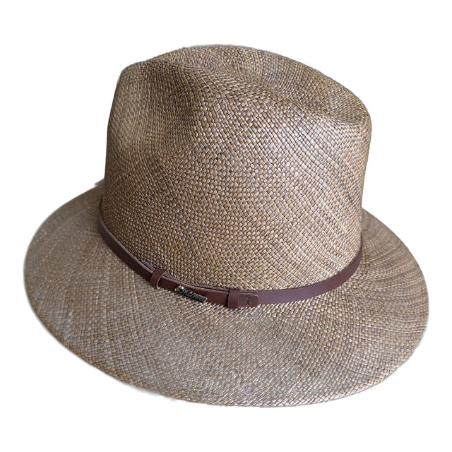 Barmah Reston Palm Panama Straw Hat in Tan - 60cm