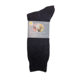 3 Pairs Merino Wool Blend Work Socks Pack - Charcoal (Heavy Duty Warm Winter Thermal Socks)