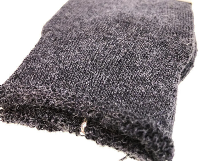 6 Pairs Merino Wool Blend Work Socks Bulk Pack - Black (Heavy Duty Warm Winter Thermal Socks)