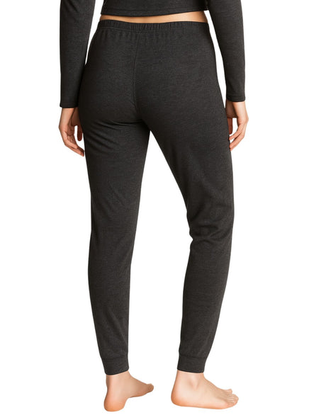 Womens Merino Wool Long Janes Thermal Pants - Black (Warm Base Layer Leggings/Underwear)
