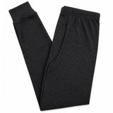Mens Merino Wool Long John Thermal Pants - Black (Warm Base Layer Underwear)