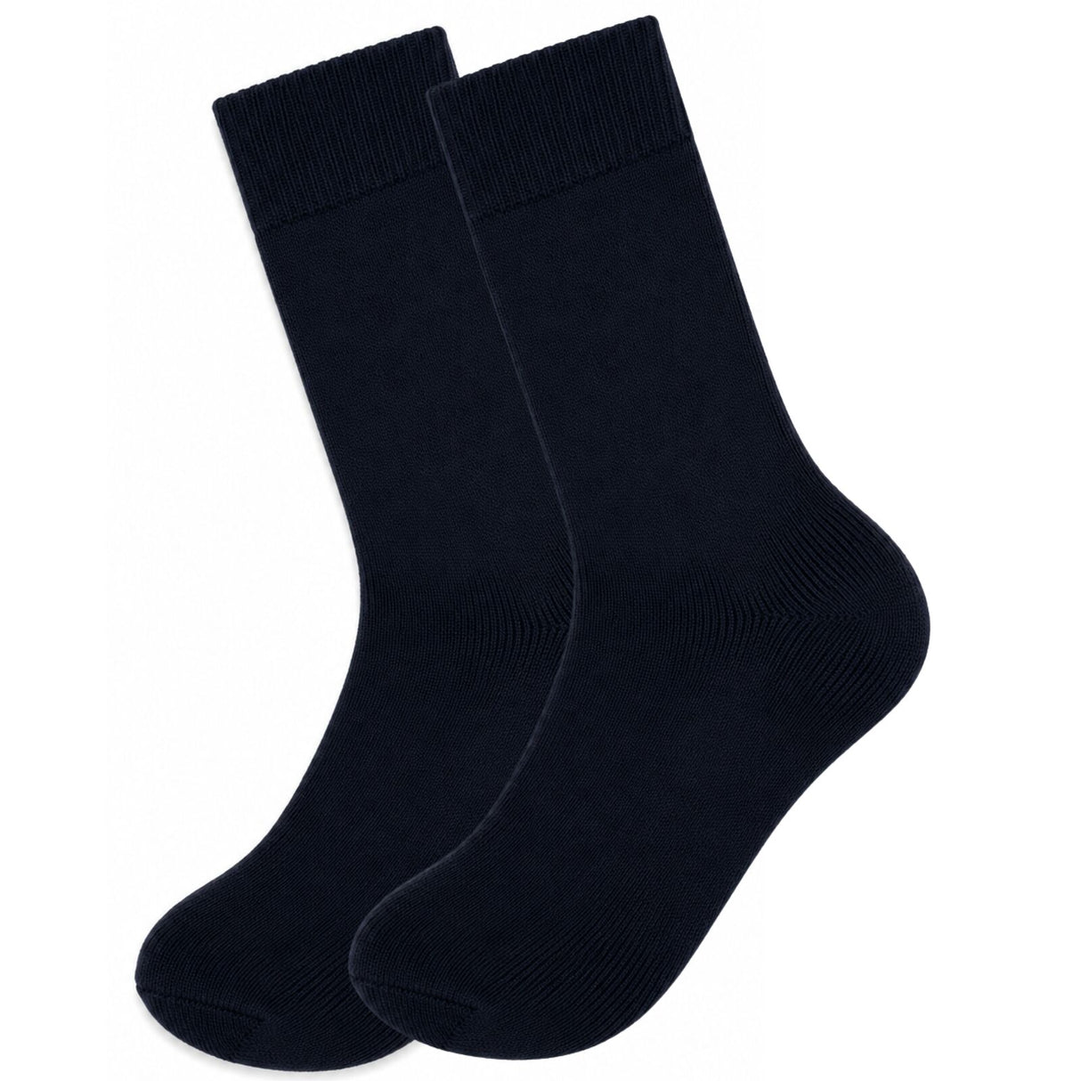 12 Pairs Merino Wool Loose Top Thermal Socks Bulk Pack - Navy (Diabetic Circulation)