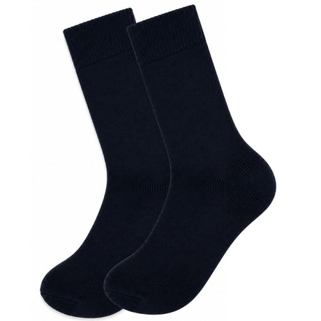 6 Pairs Merino Wool Loose Top Thermal Socks Bulk Pack - Navy (Diabetic Circulation)