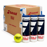 72x Babolat Gold Championship Tennis Balls Bulk Box (18 Cans of 4) - ITF & USTA Approved