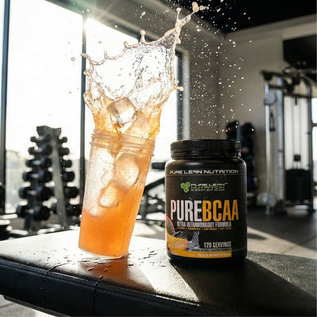 1680g Pure Lean Nutrition BCAA Intra-Workout Powder Bulk - Peach Mango (Branched Chain Amino Acids Recovery)