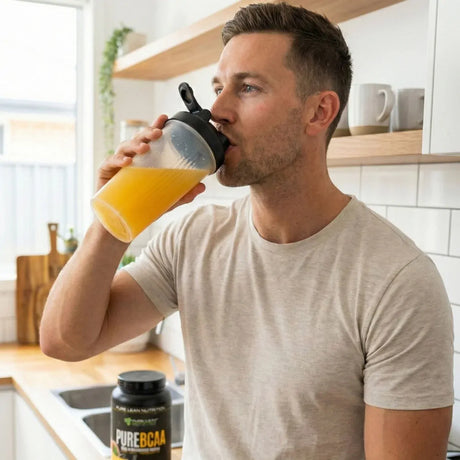 420g Pure Lean Nutrition BCAA Intra-Workout Powder - Peach Mango (Branched Chain Amino Acids Recovery)