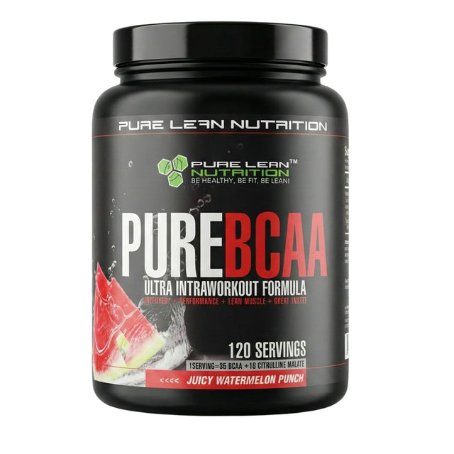 840g Pure Lean Nutrition BCAA Intra-Workout Powder - Watermelon (Branched Chain Amino Acids Recovery)
