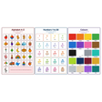 3-Pack ABC & 123 Educational Posters Set - A4 Matte Laminated Prints (210x297mm)