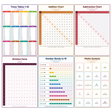 6-Pack Junior Maths Basics Educational Posters Set - A4 Matte Laminated Prints (210x297mm)