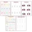5-Pack Music Educational Posters Set - A4 Matte Laminated Prints (210x297mm)
