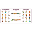 3-Pack Myths & Legends Educational Posters Set - A4 Matte Laminated Prints (210x297mm)