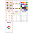 7-Pack Preschool & Kindy Starter Educational Posters Set - A4 Matte Laminated Prints (210x297mm)