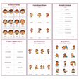 6-Pack Feelings & Wellbeing Educational Posters Set - A4 Matte Laminated Prints (210x297mm)
