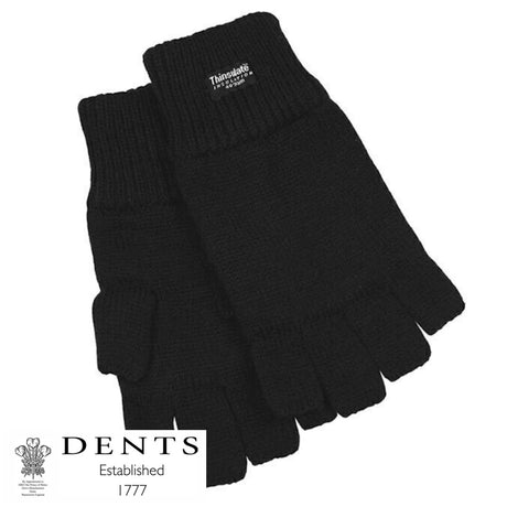 2pcs Set 3M Thinsulate Beanie Hat + Fingerless Knit Gloves Insulation Thermal