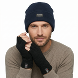 Dents Mens 3M Thinsulate 2pcs Set - Beanie & Fingerless Gloves