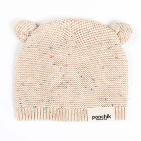 Ponchik Babies & Kids Bear Knitted Beanie Hat - Carmel (Warm Winter)