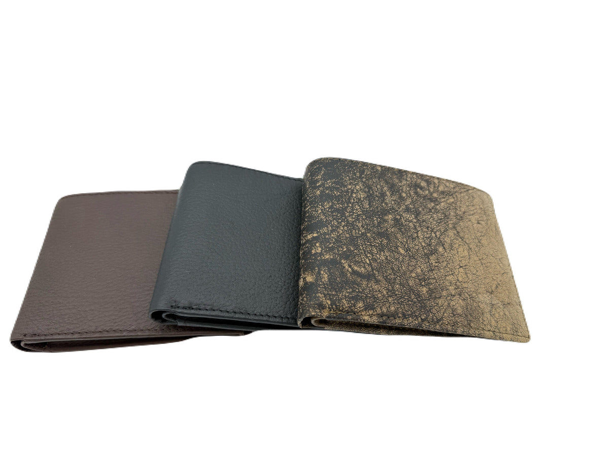 Jacaru 5787 Mens Kangaroo Leather Coin Wallet - Slimline with Card Slots (Gift Box)
