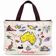 Australia Map Tote Bag w/ Handles - Souvenir Gift/Beach Bag (28x38cm)