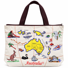 Australia Map Tote Bag w/ Handles - Souvenir Gift/Beach Bag (28x38cm)