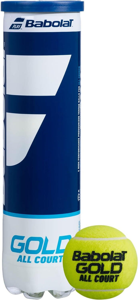 18 Cans of 4 Babolat Gold All Court Tournament Tennis Balls Bulk Box - ITF & USTA Approved