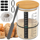 900ml Sourdough Bread Starter Kit with Wide Mouth Glass Fermentation Container