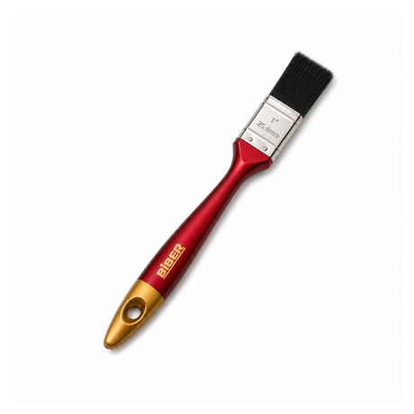 1" Biber Paint Brush (25.4mm) - Professional Straight Art Brush (Oil/Acrylic/Alkyd)