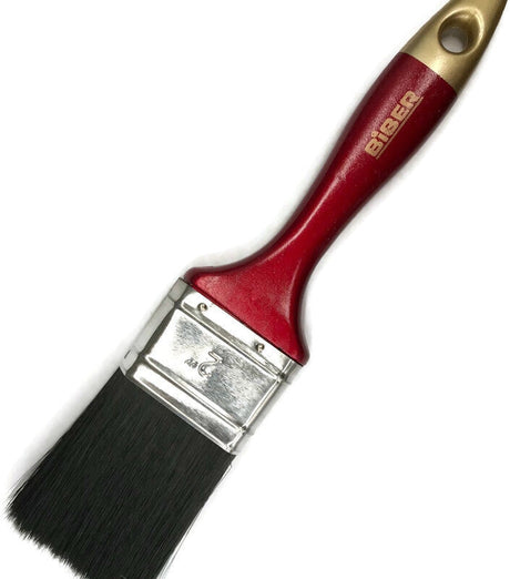 Biber Paint Brushes - Professional Straight Painting Brush (Oil/Acrylic/Alkyd)