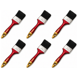 6x 2.5" Biber Paint Brush (63.5mm) Bulk Pack - Professional Straight Art Brush (Oil/Acrylic/Alkyd)