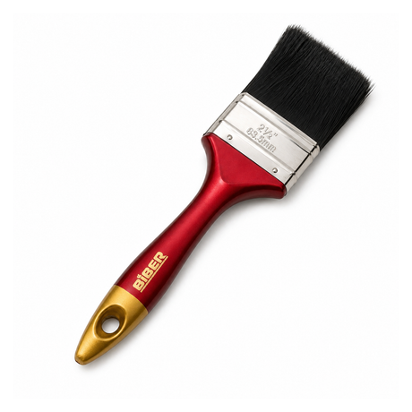 3x 2.5" Biber Paint Brush (63.5mm) Pack - Professional Straight Art Brush (Oil/Acrylic/Alkyd)
