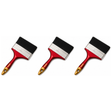 3x 4" Biber Paint Brush (100mm) Pack - Professional Straight Art Brush (Oil/Acrylic/Alkyd)