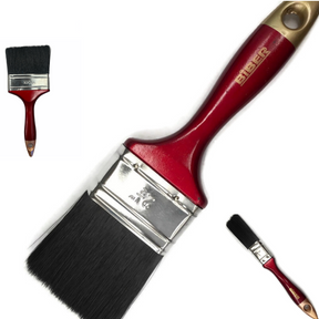 Biber Paint Brushes - Professional Straight Painting Brush (Oil/Acrylic/Alkyd)